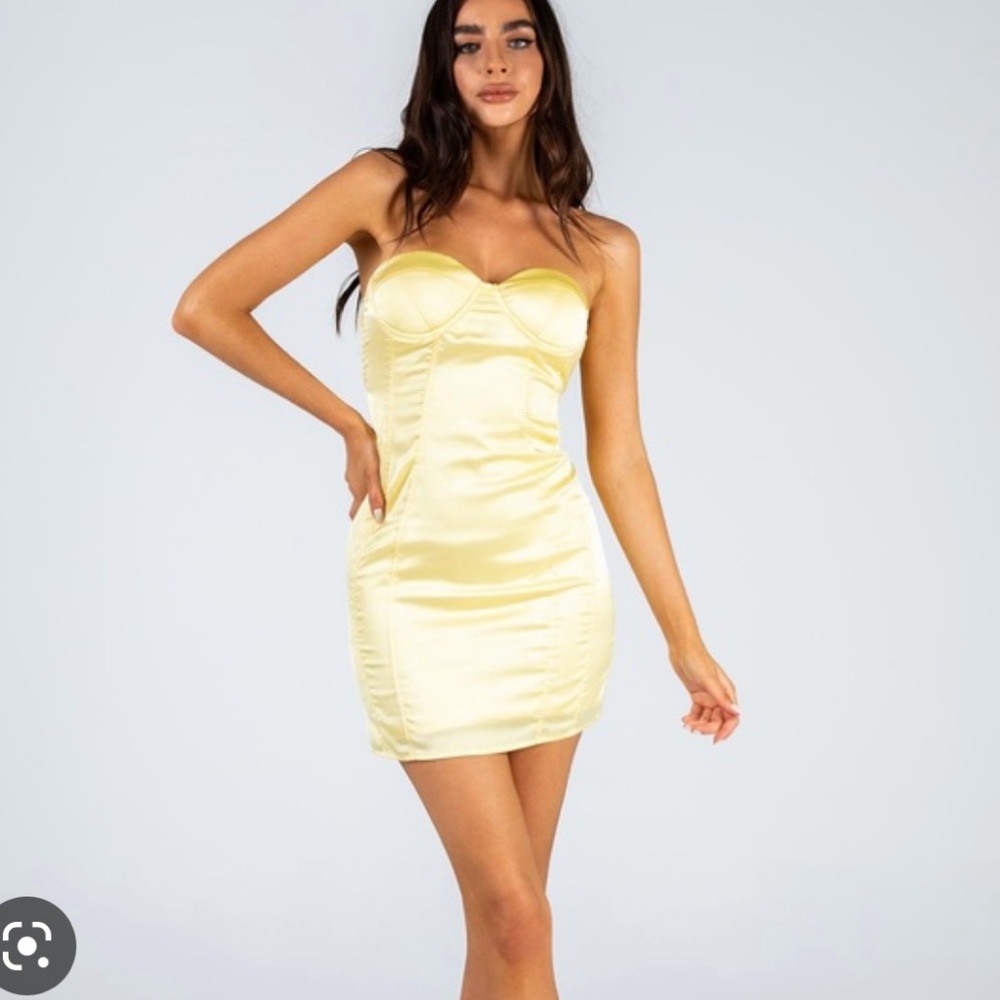 Princess Polly Strapless Bustier Mini Dress